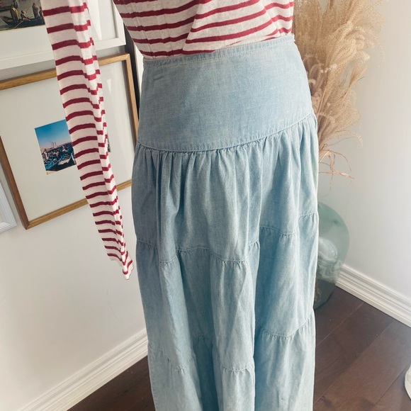 POLO light denim skirt , new run small size - Picture 5 of 6